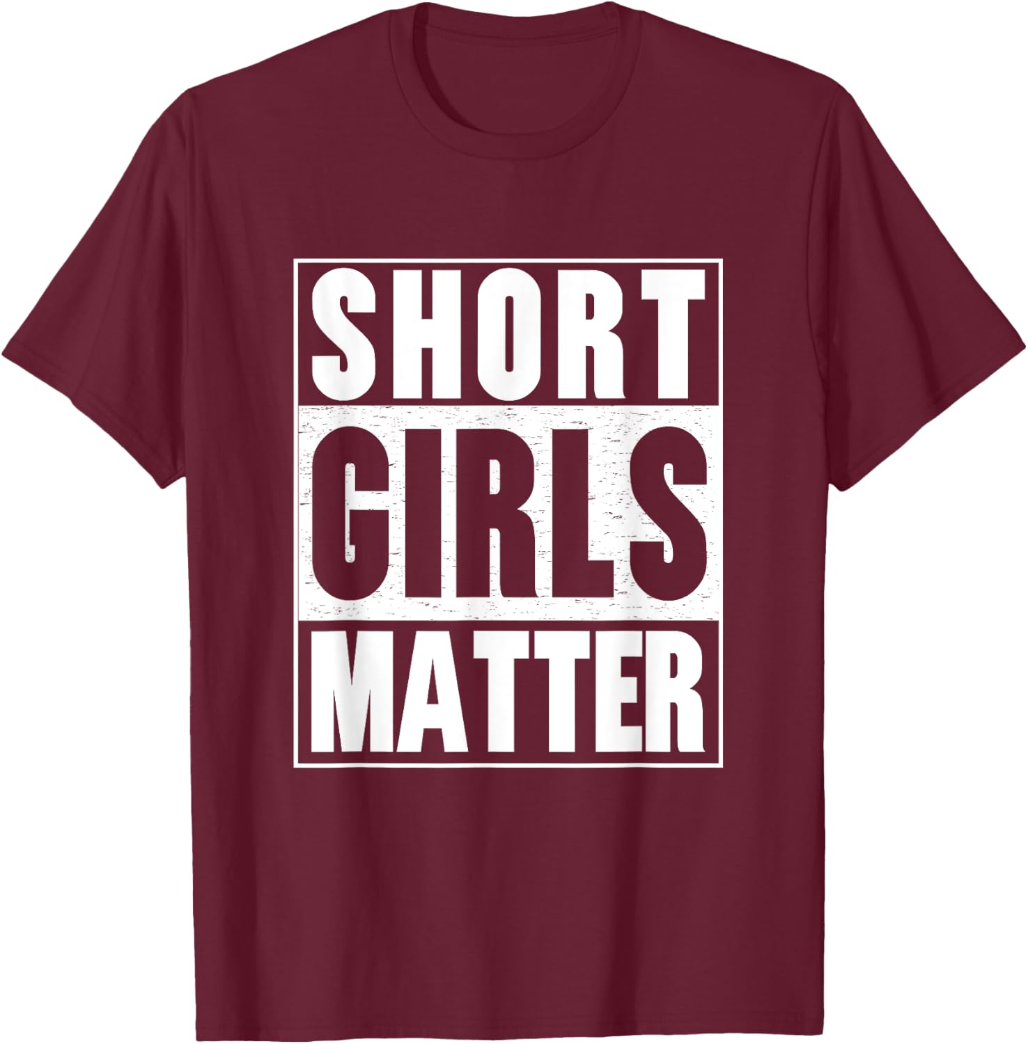 Funny Short Girls Shirts | Fun Size Little But Fierce T-Shirt - T-Shirt | Maroon
