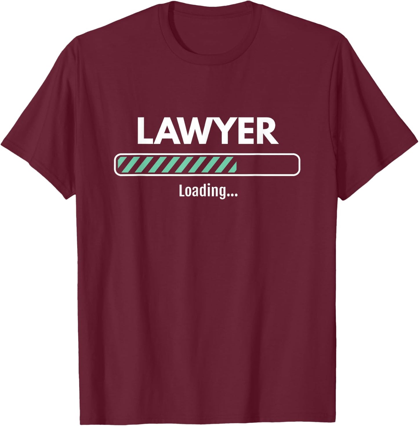 Lawyer Loading Studying Law School T-Shirt - T-Shirt | Maroon