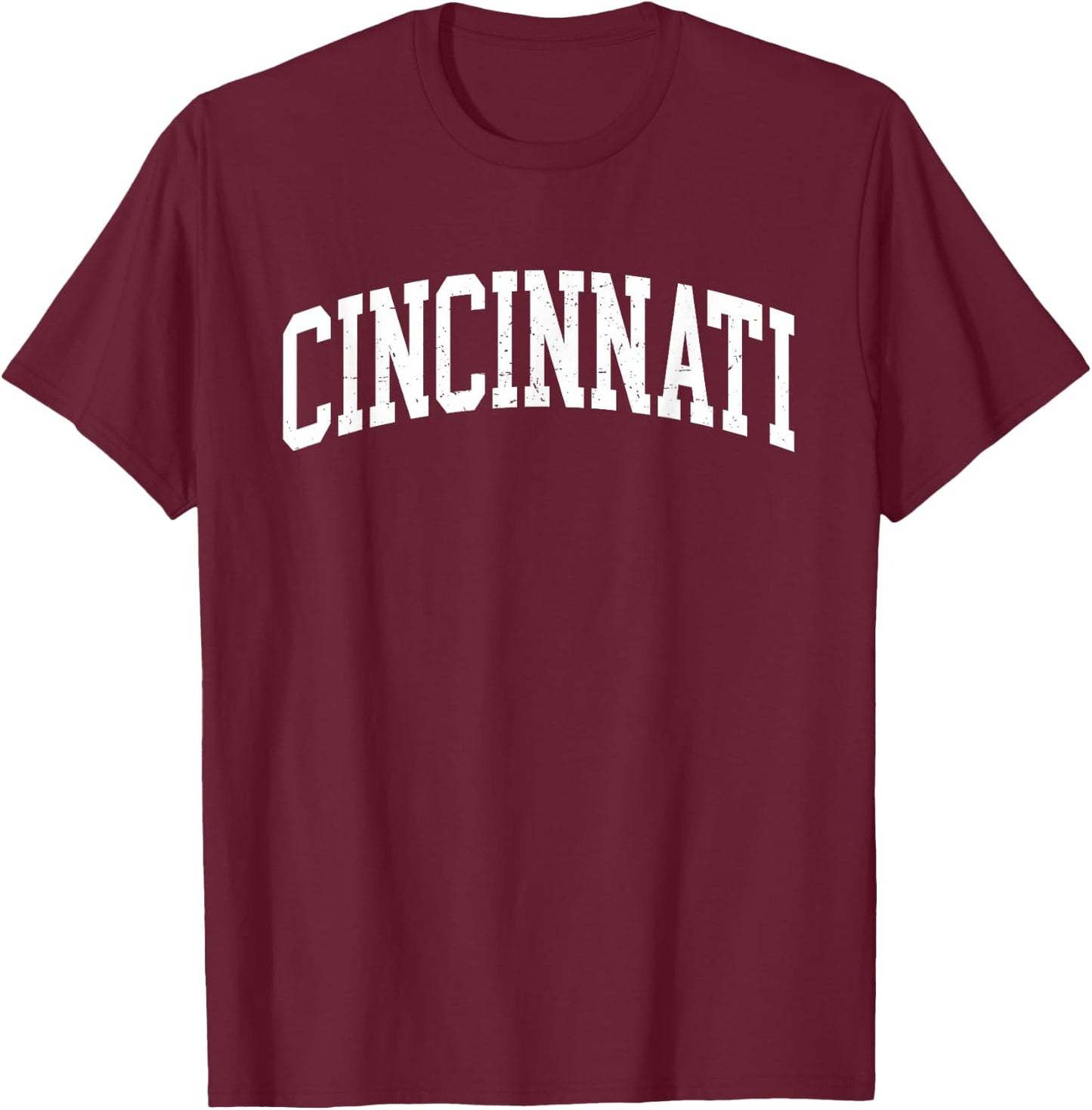Vintage Cincinnati Ohio Retro Throwback boys girls souvenir T-Shirt - T-Shirt | Maroon