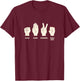 Rock Paper Scissors Table Saw - Funny Carpenter Contractor T-Shirt - T-Shirt | Maroon