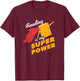 Reading is my Superpower Fun Cute Book Hero Gift T-Shirt - T-Shirt | Maroon