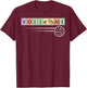 Periodic Table Of Elements - Volleyball Sport Chemistry T-Shirt - T-Shirt | Maroon