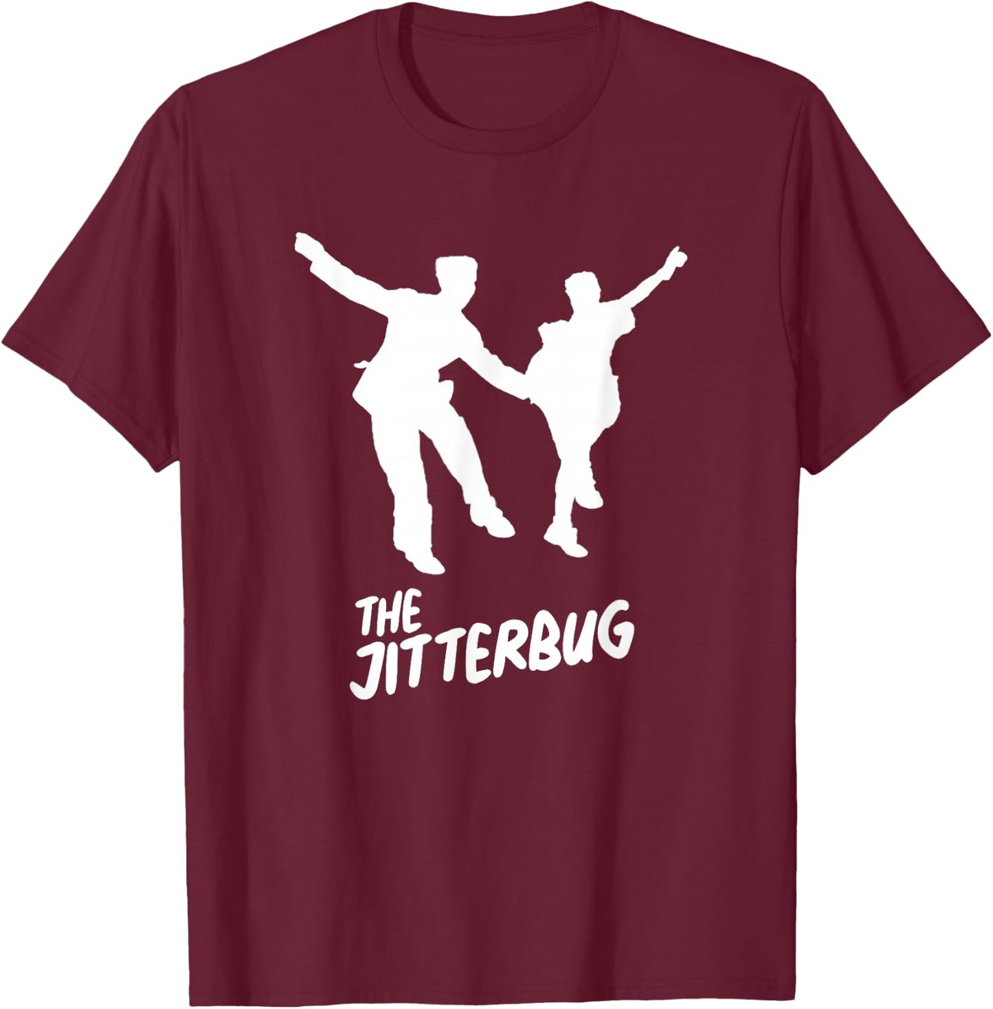 1930s DANCE Craze | THE JITTERBUG Dance Move T-Shirt - T-Shirt | Maroon