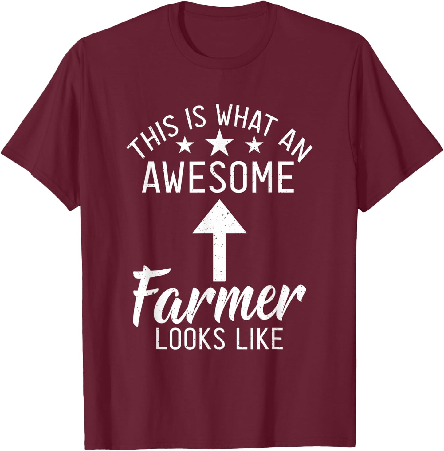 This is what an awesome Farmer looks like Farm Lover Farming T-Shirt - T-Shirt | Maroon