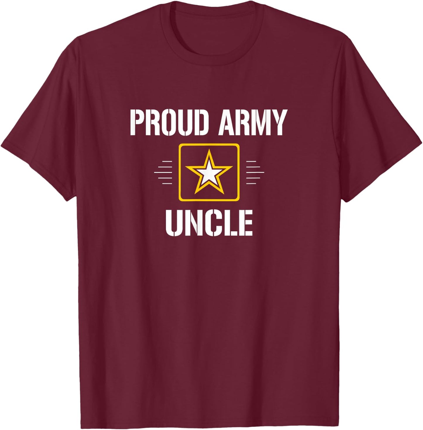 Proud Army Uncle T-Shirt - T-Shirt | Maroon
