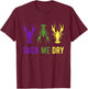 Mardi Gras Outfit Suck Me Dry Crawfish Dirty Adult Humor T-Shirt - T-Shirt | Maroon