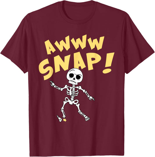 Funny Broken Bone Foot Skeleton Surgery Gift Men Women Kids T-Shirt - T-Shirt | Maroon