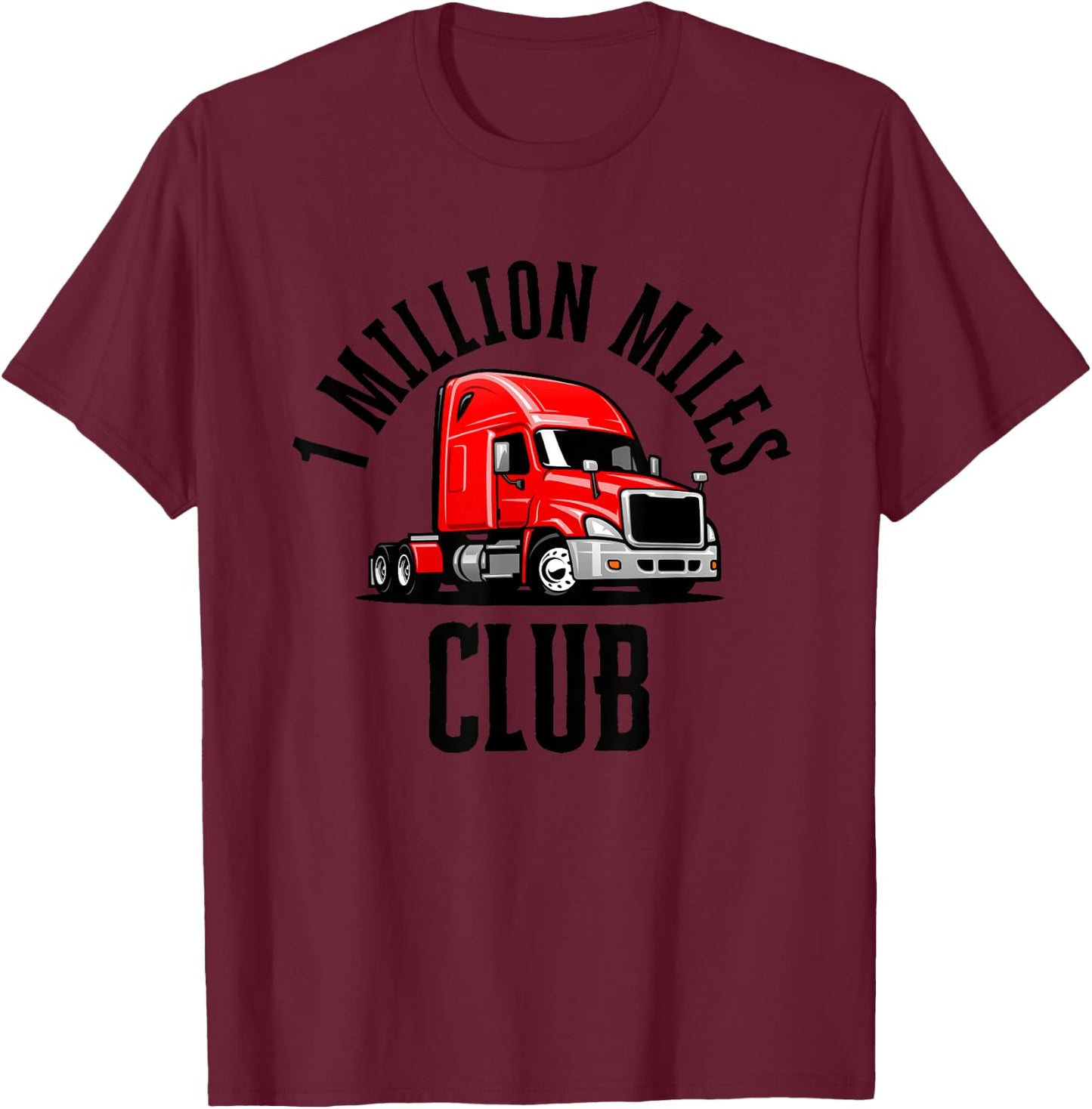 1 Million Miles Club T-Shirt - T-Shirt | Maroon