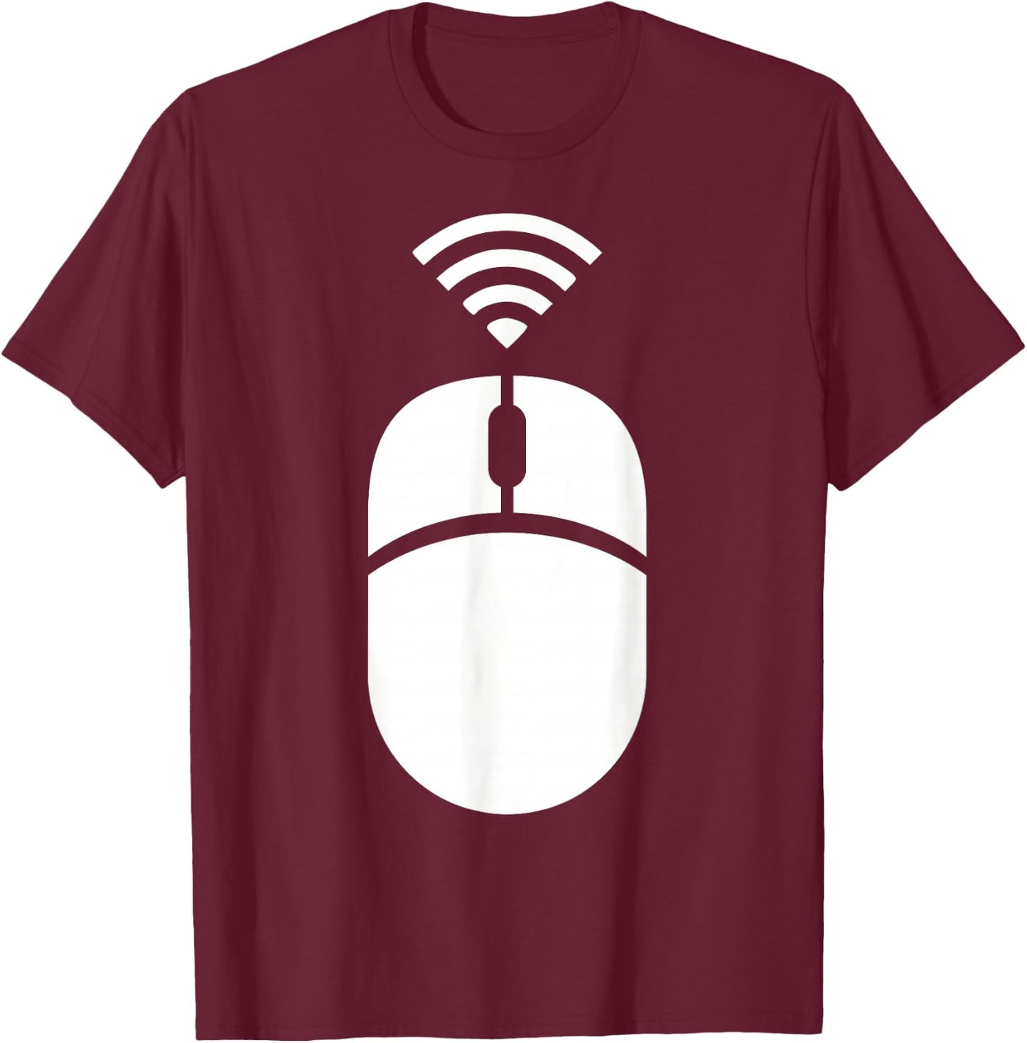Wireless computer mouse T-Shirt - T-Shirt | Maroon