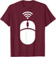Wireless computer mouse T-Shirt - T-Shirt | Maroon