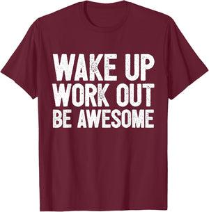 Funny Home Fitness Training Cardio I Wakeup Workout Awesome T-Shirt - T-Shirt | Maroon