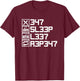 Eat Sleep Leet Repeat Funny Leetcode L33T 1337 Elite Hacker T-Shirt - T-Shirt | Maroon