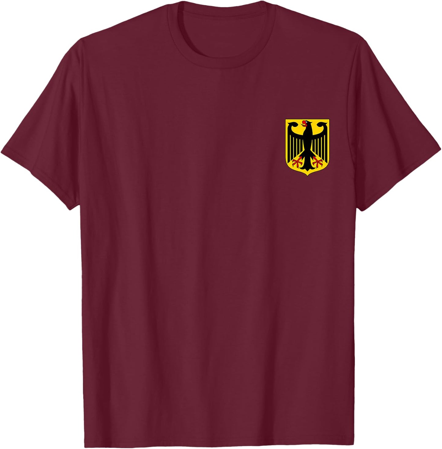 Badge Germany Flag Cool German Flags Deutsche Men Women T-Shirt - T-Shirt | Maroon