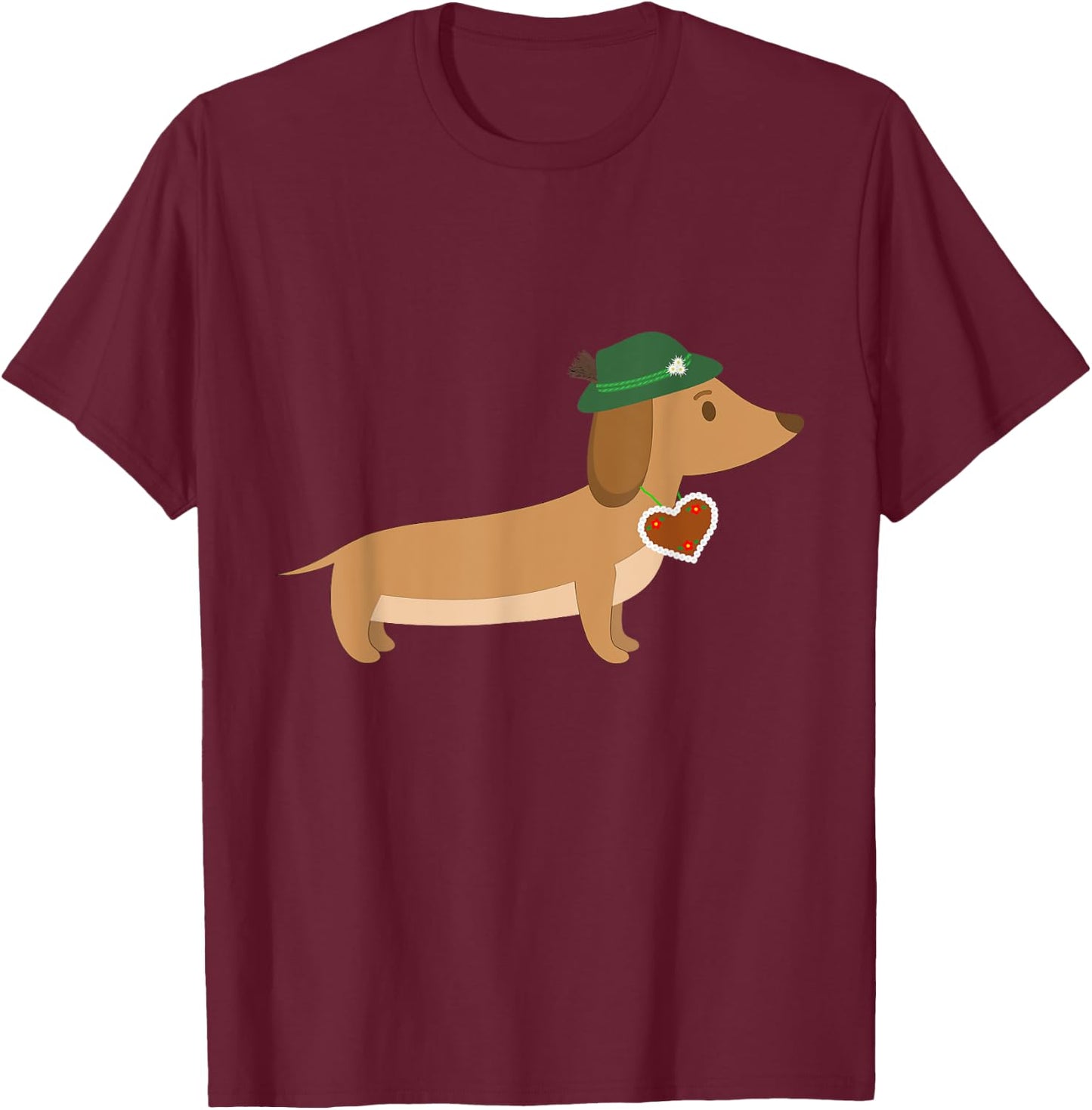Funny Bavarian Dog Dachshund Weiner Dog Gift Men Women Kids T-Shirt - T-Shirt | Maroon