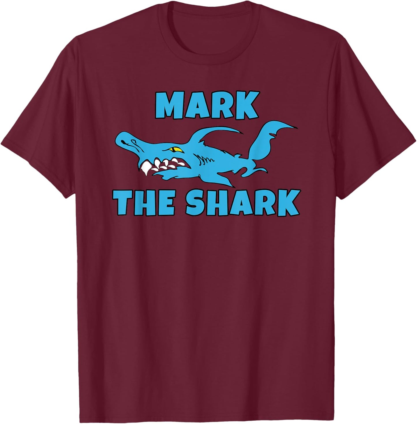 Mark The Shark T-Shirt - T-Shirt | Maroon