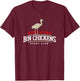 Adelaide Australia Bin Chickens Rugby Club Sports Logo T-Shirt - T-Shirt | Maroon