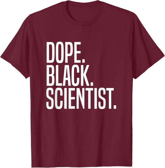 Dope Black Scientist T-Shirt - T-Shirt | Maroon