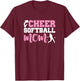 Funny Softball Cheerleading Lover Graphic Softball Cheer Mom T-Shirt - T-Shirt | Maroon