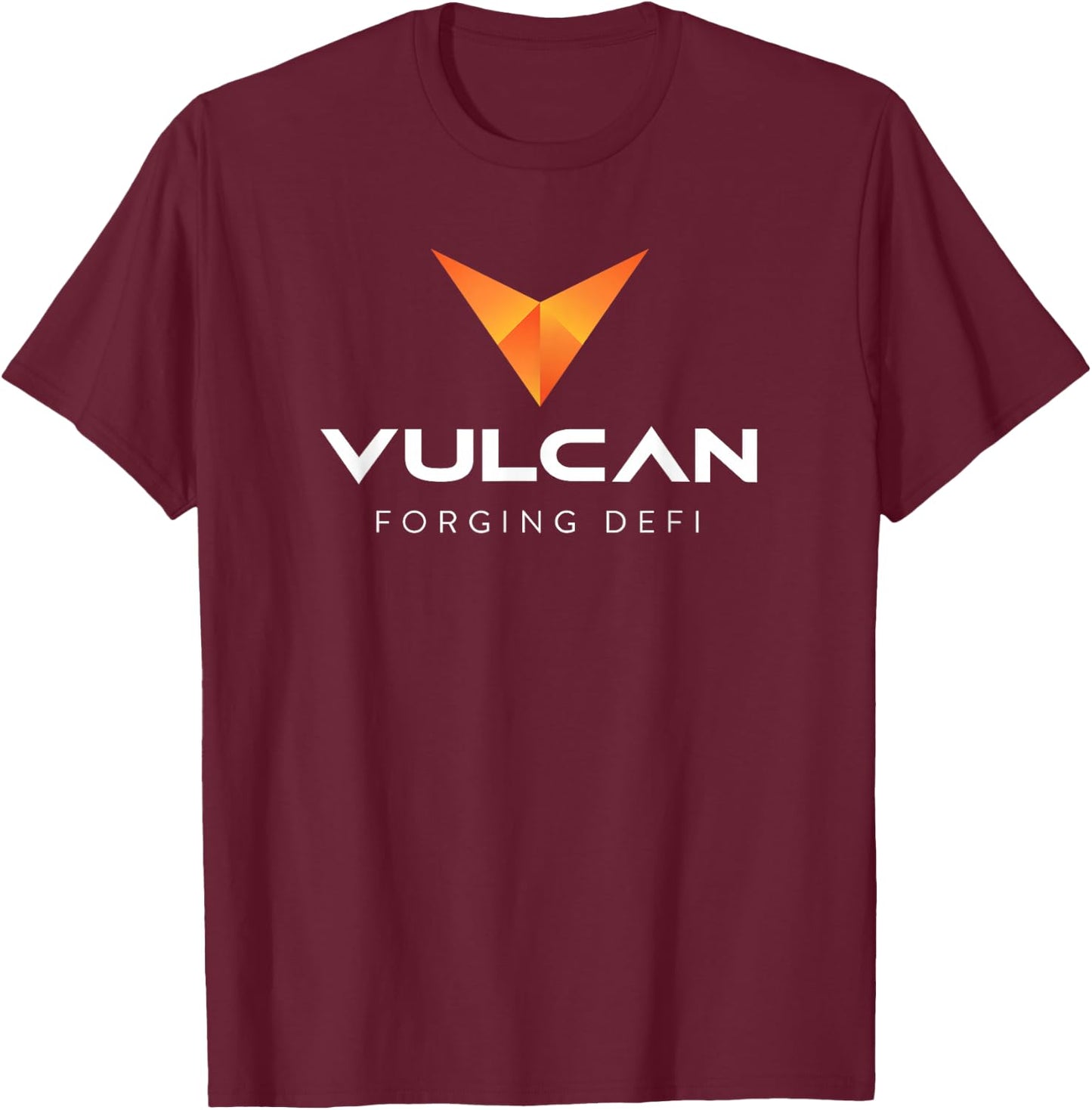 Vulcan Blockchain T-Shirt - T-Shirt | Maroon