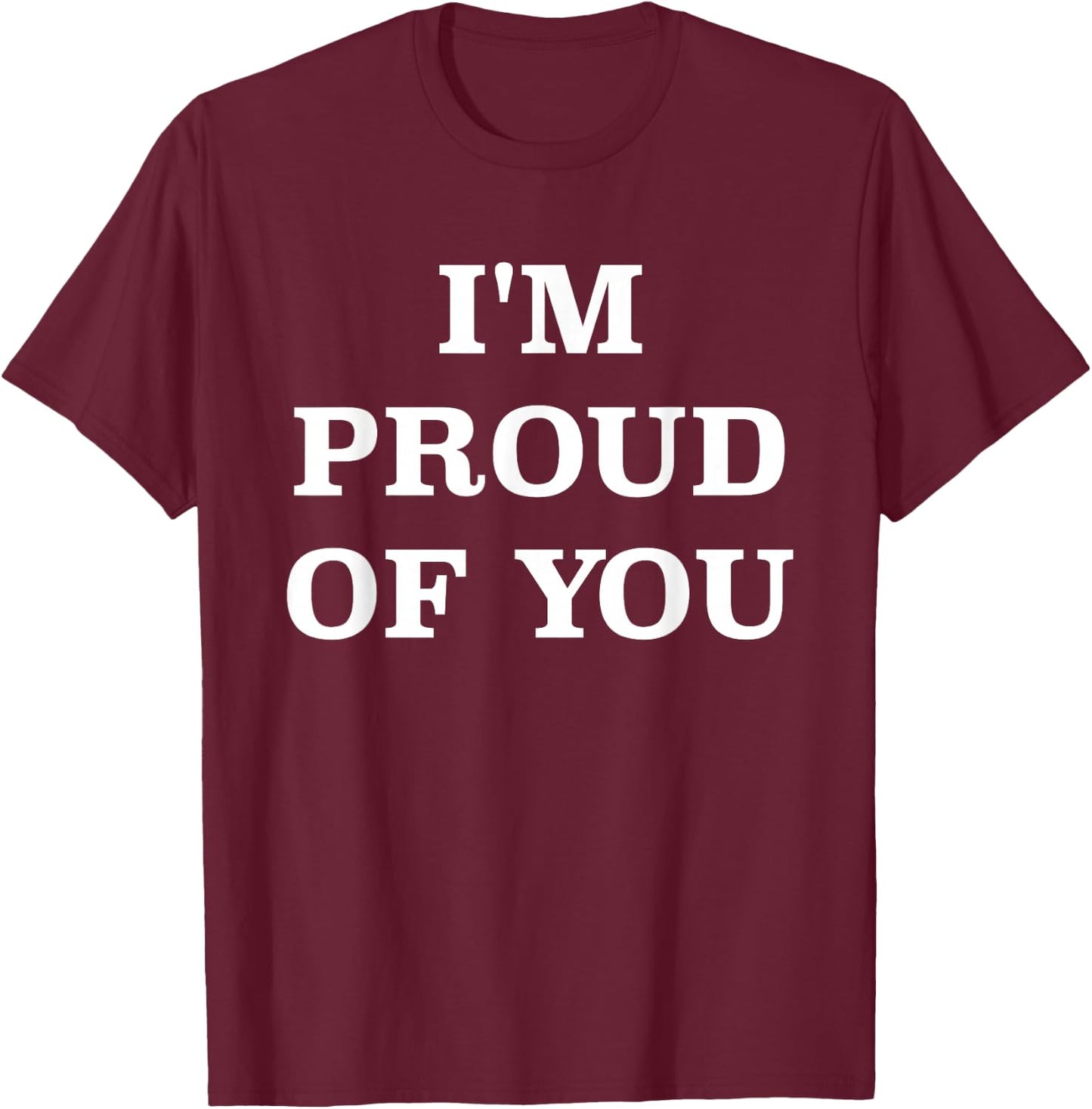 Neighborhood I'm Proud of You - Men's -Adults Black Cotton Short Sleeve Classic Fit - Size Medium T-Shirt - T-Shirt | Maroon