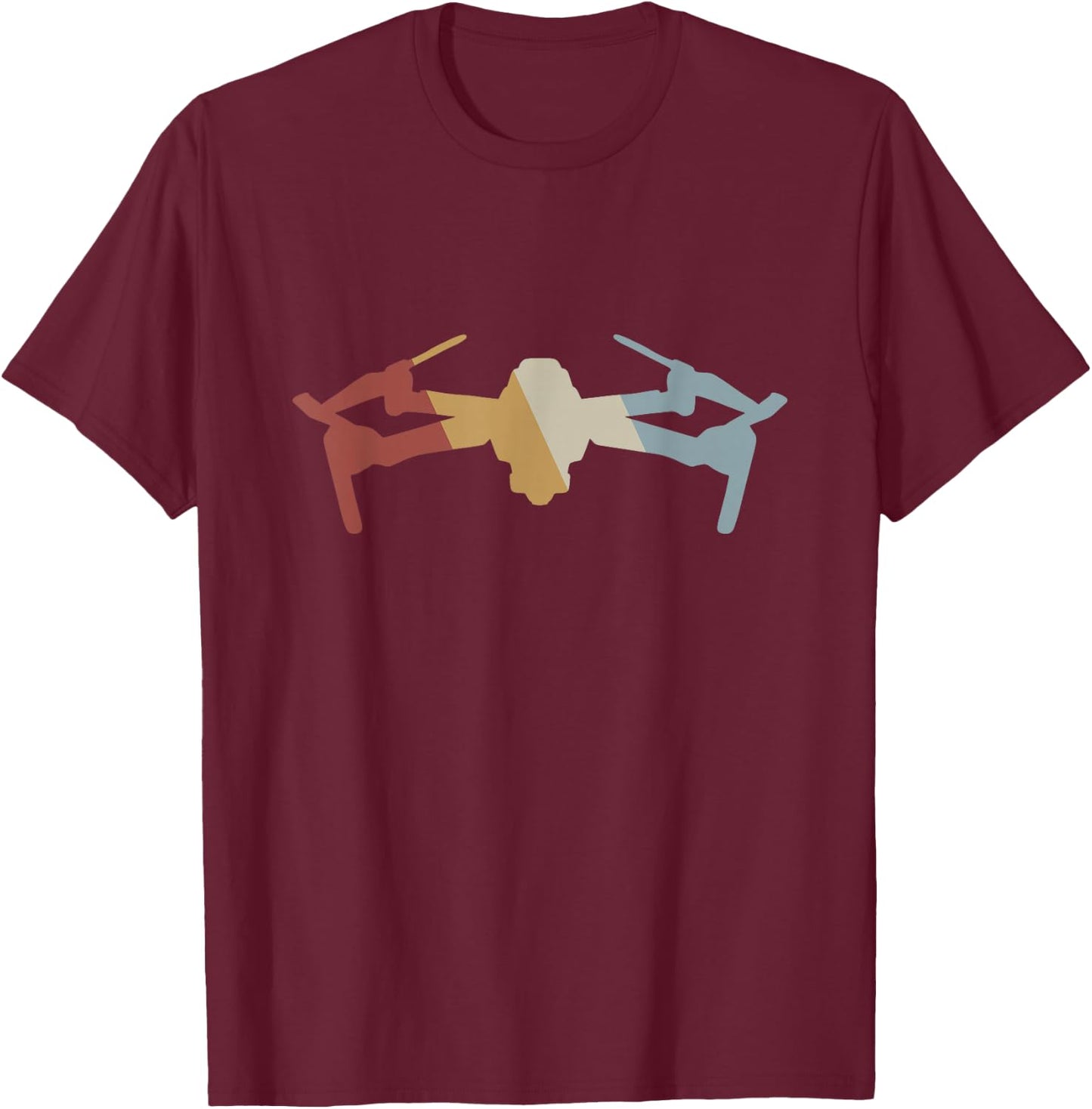 Drone Retro Style Vintage T-Shirt - T-Shirt | Maroon