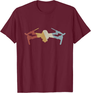 Drone Retro Style Vintage T-Shirt - T-Shirt | Maroon