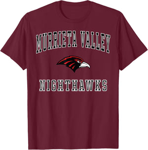 Murrieta Valley High School Nighthawks T-Shirt - T-Shirt | Maroon