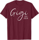Gigi Est 2024 Gigi To Be Gifts New Grandma T-Shirt - T-Shirt | Maroon