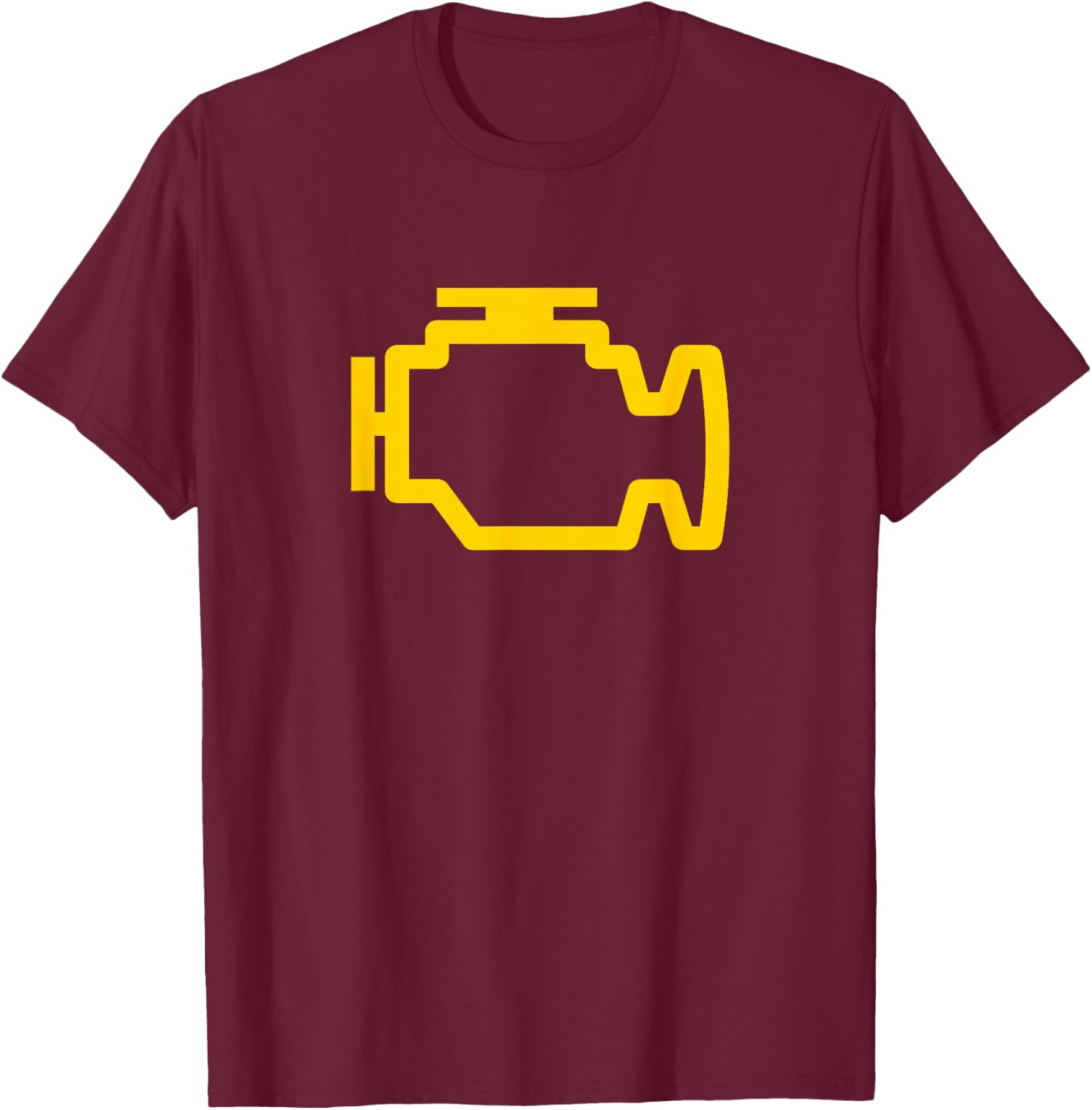 Engine Light Check Engine Light T-Shirt - T-Shirt | Maroon