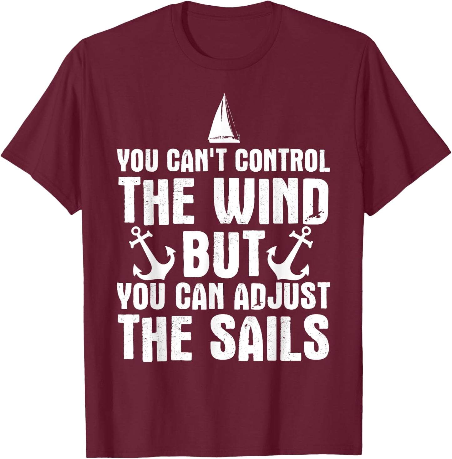 Cool Sailing Design Women Sailboat Jib Yacht Sailor T-Shirt - T-Shirt | Maroon