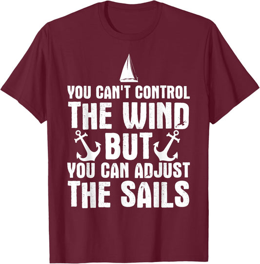 Cool Sailing Design Women Sailboat Jib Yacht Sailor T-Shirt - T-Shirt | Maroon