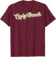 Craig Beach Retro Art Baseball Font Vintage Women Kids T-Shirt - T-Shirt | Maroon