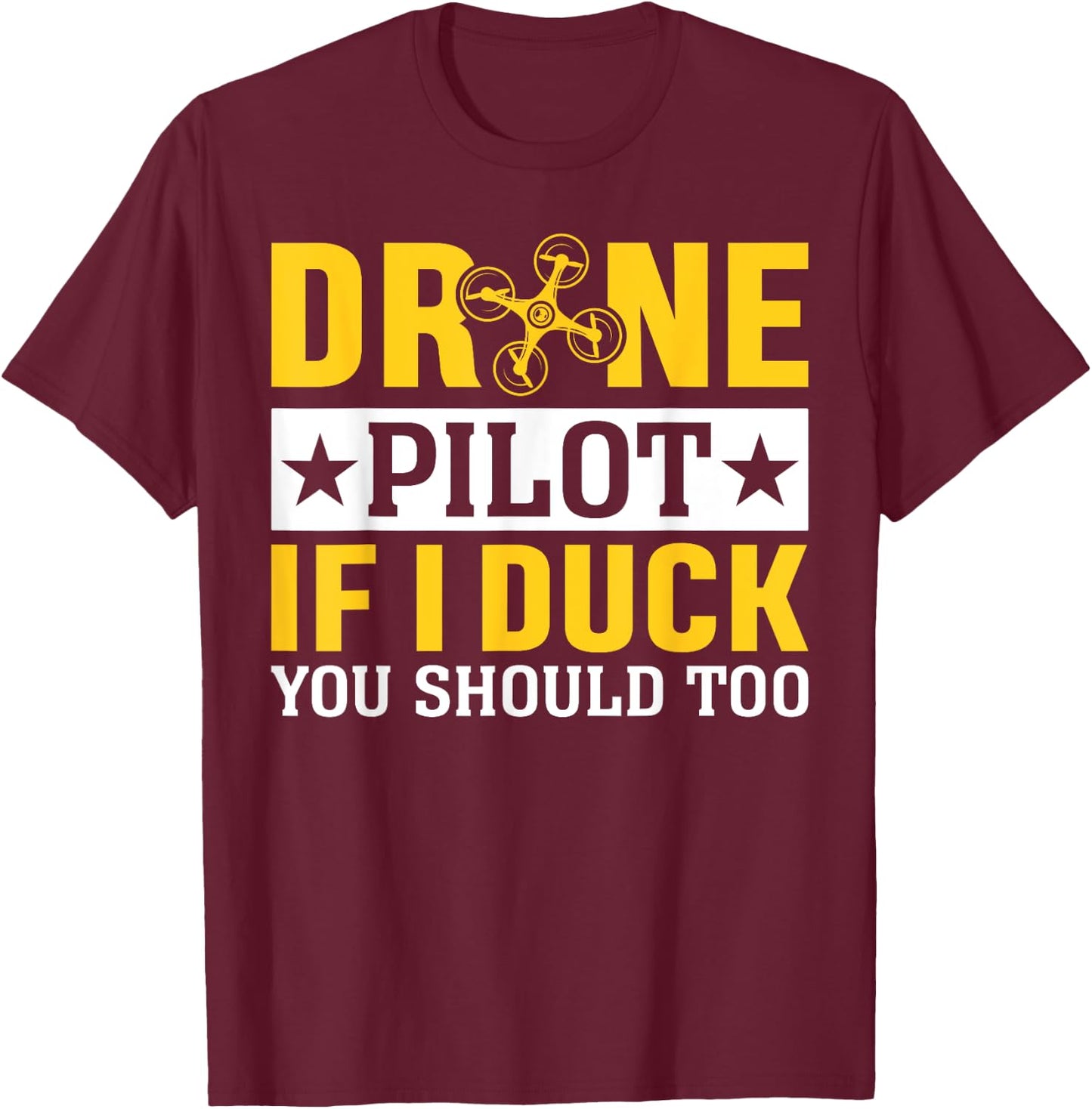 Funny Drone Pilot Design Women Kids Drone Operator T-Shirt - T-Shirt | Maroon