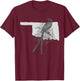 Oklahoma State Scissor-Tailed Flycatcher T-Shirt - T-Shirt | Maroon