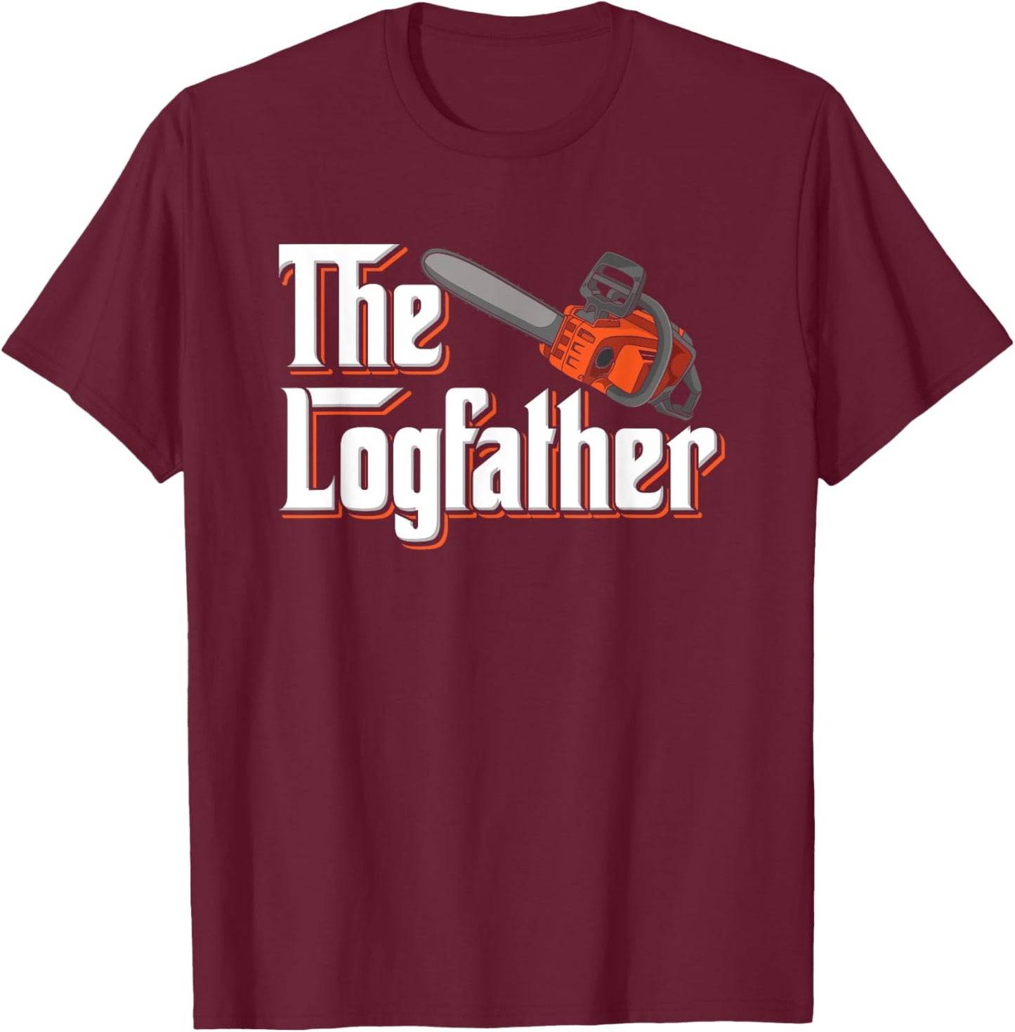 Funny Tree Care I Arborist Forest Chainsaw T-Shirt - T-Shirt | Maroon