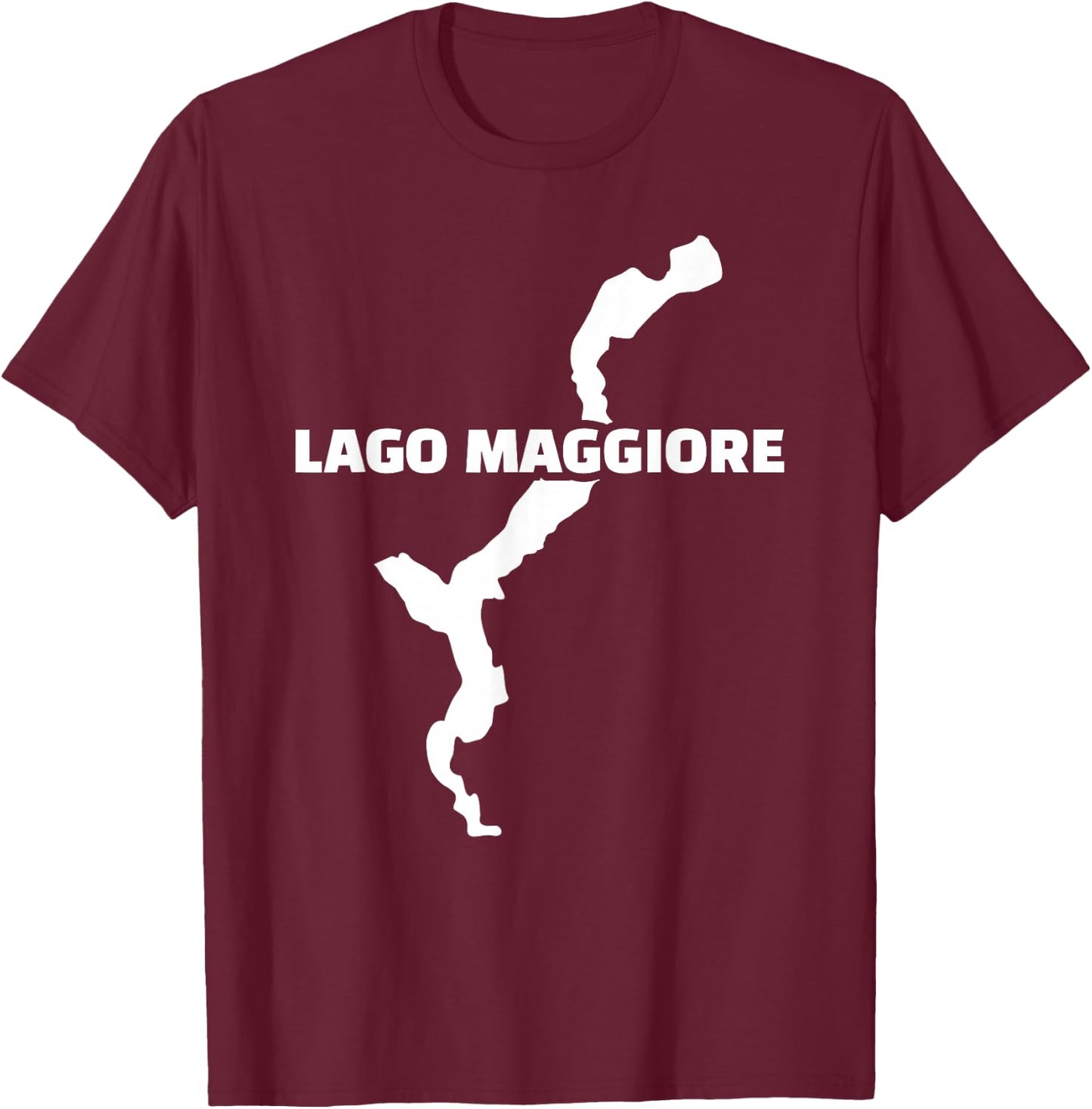 Lake Maggiore T-Shirt - T-Shirt | Maroon