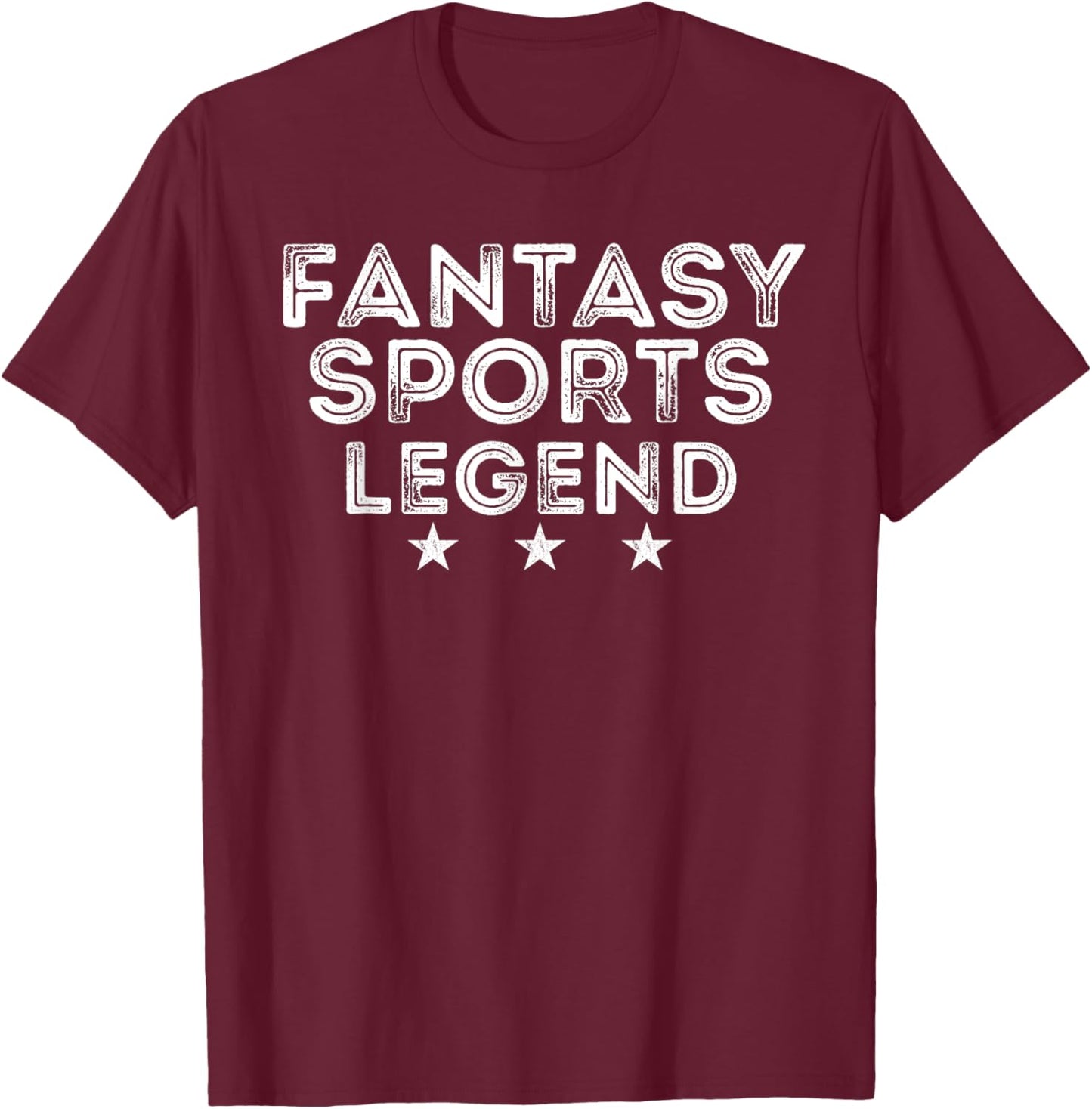 Fantasy Sports Legend Vintage Gift T-Shirt - T-Shirt | Maroon
