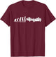 Funny Human Demolition Derby Evolution Car Racer Driver T-Shirt - T-Shirt | Maroon