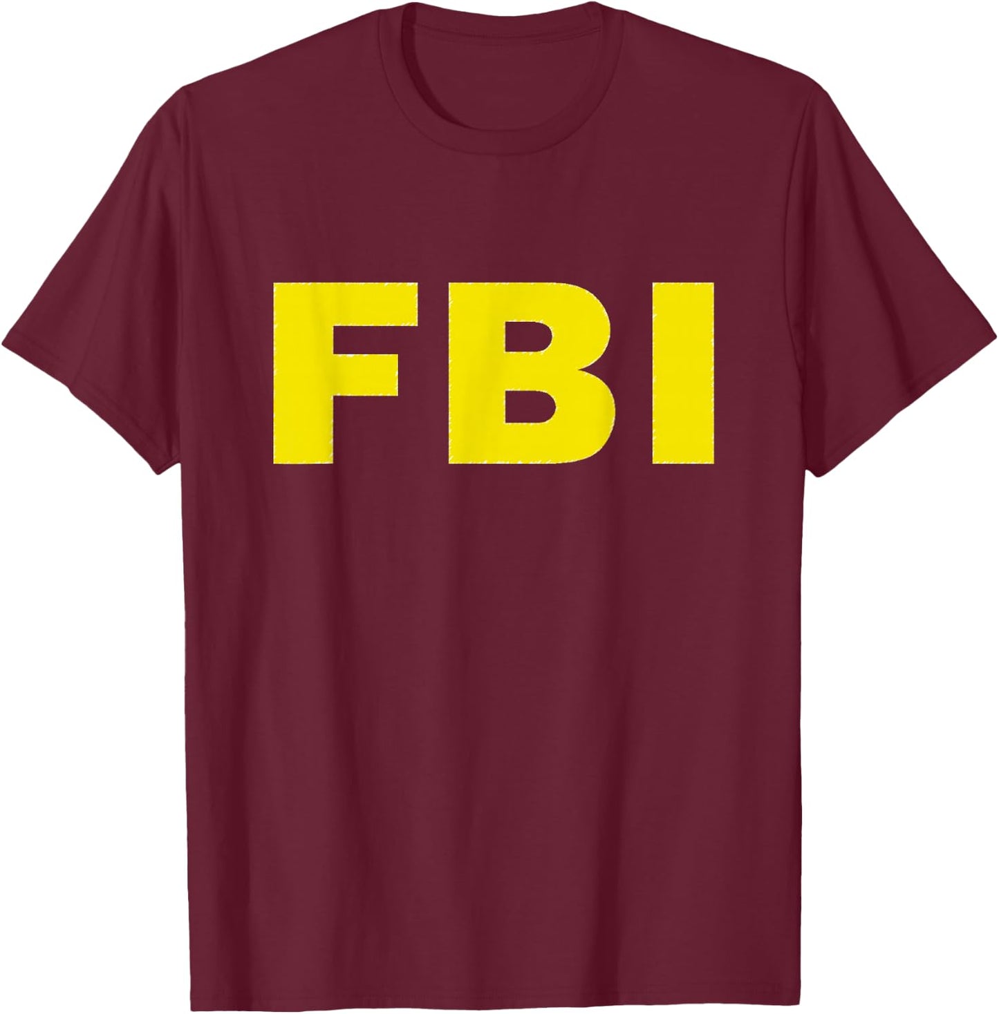 FBI Halloween Funny Costume T-Shirt - T-Shirt | Maroon