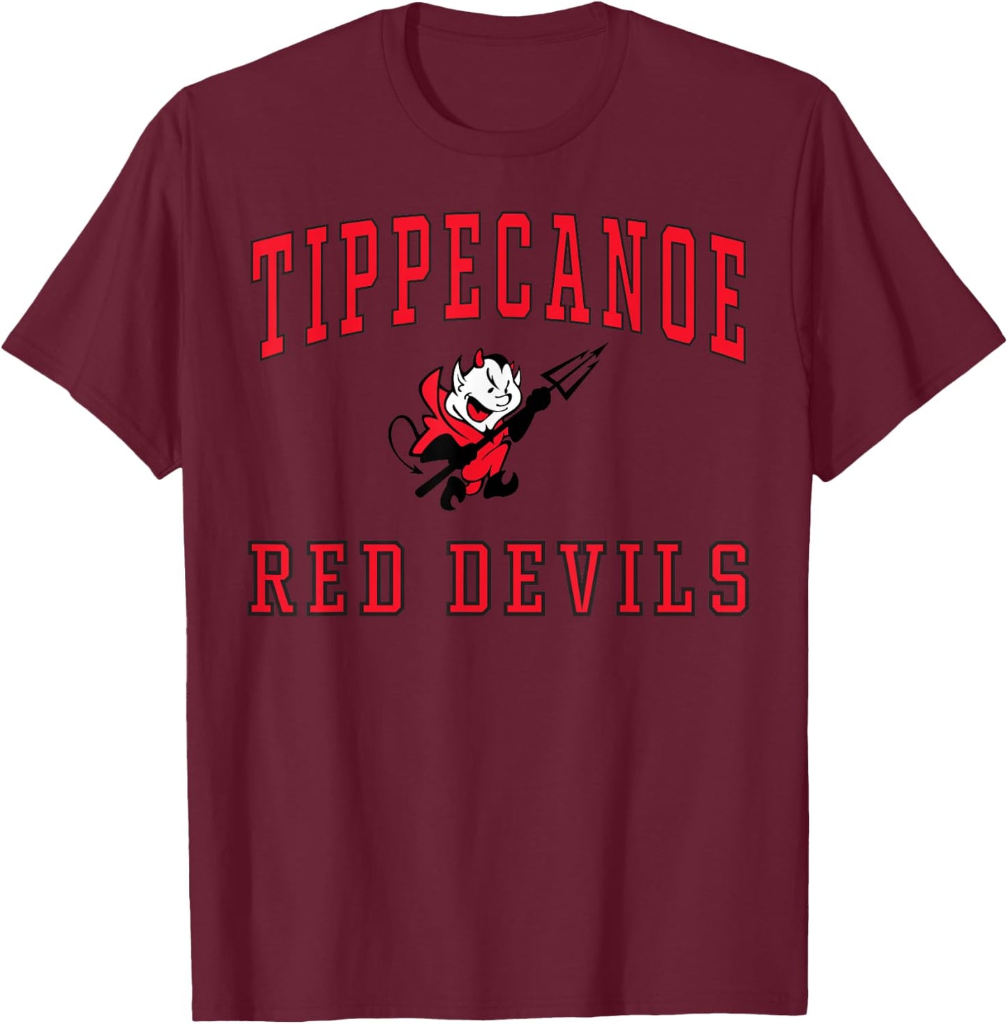 Tippecanoe High School Red Devils C1 T-Shirt - T-Shirt | Maroon