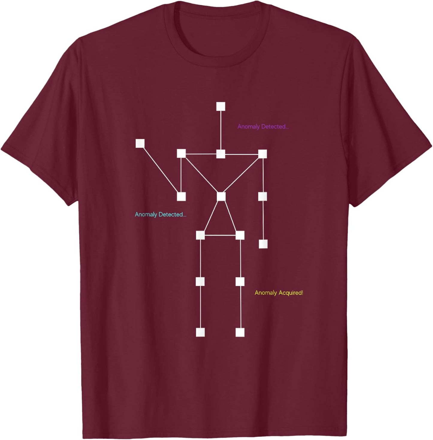 Anomaly Detected SLS Ghost Hunting Shirt - Funny Paranormal T-Shirt - T-Shirt | Maroon