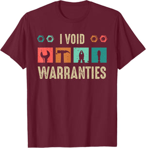 I void Warranties Car Mechanic T-Shirt - T-Shirt | Maroon