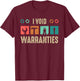 I void Warranties Car Mechanic T-Shirt - T-Shirt | Maroon