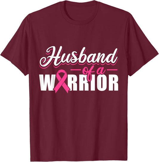 Husband Of A Warrior T-Shirt - T-Shirt | Maroon