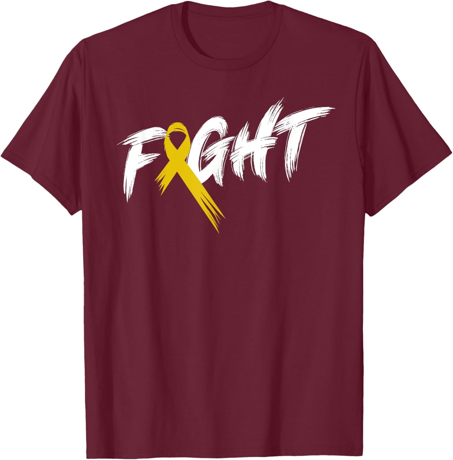 Sarcoma Awareness Month Fight Vintage Bone Cancer T-Shirt - T-Shirt | Maroon