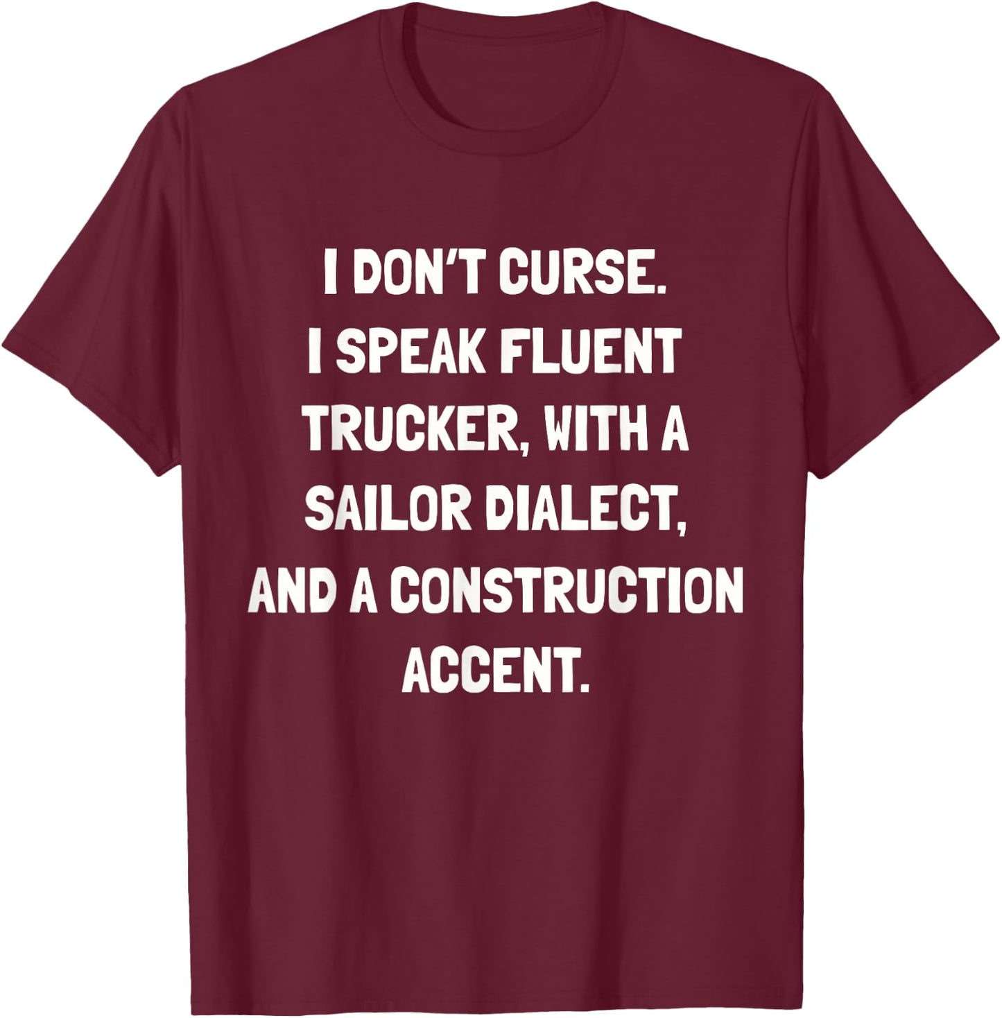 I don't curse funny T-Shirt - T-Shirt | Maroon