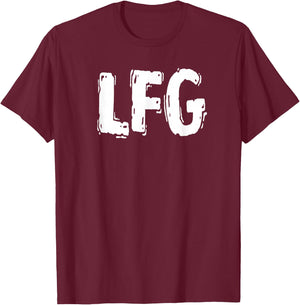 Lfg Bold Text T-Shirt - T-Shirt | Maroon