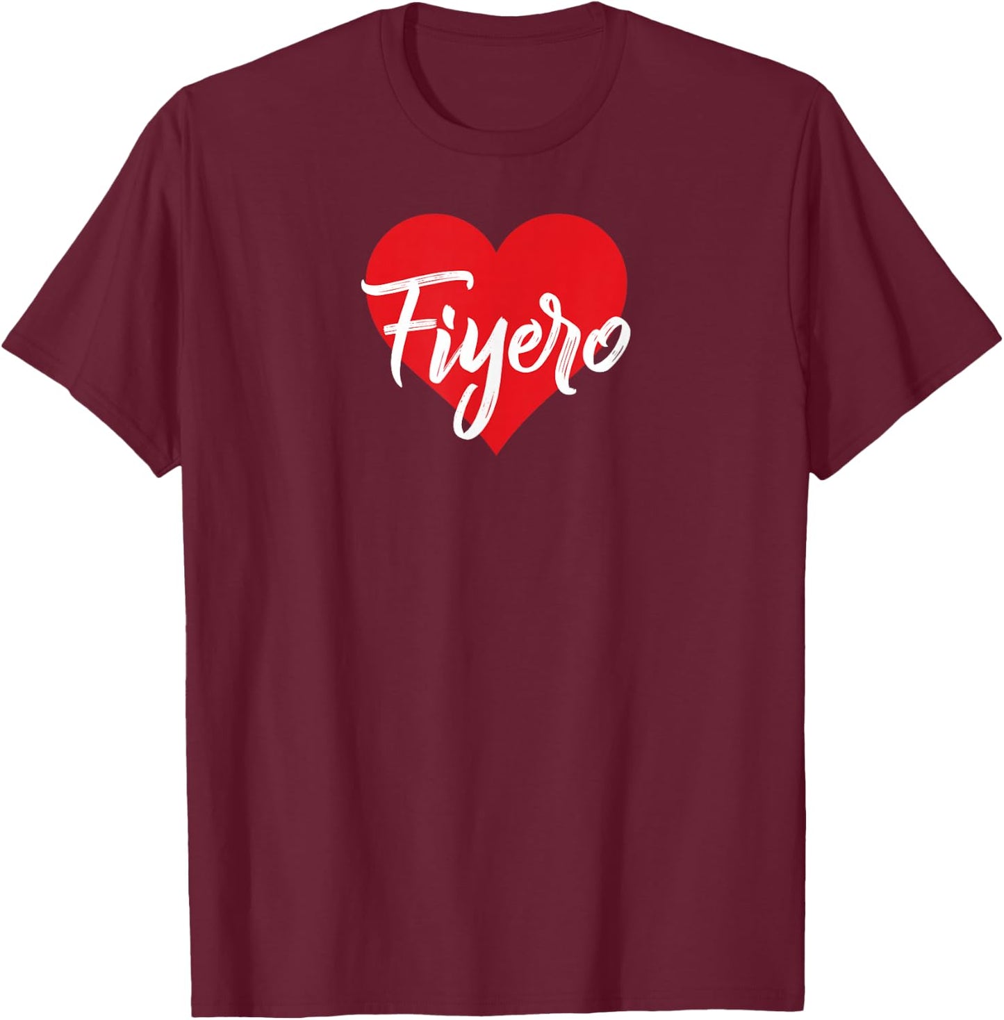 I Love Fiyero First Name I Heart Named T-Shirt - T-Shirt | Maroon