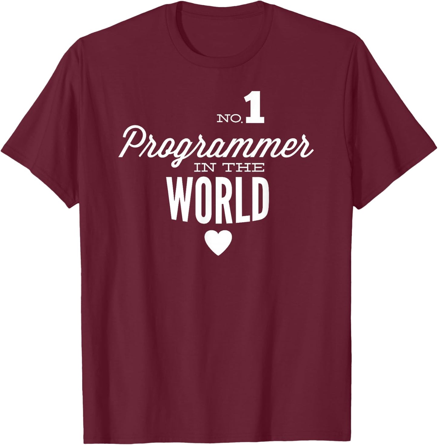 Best Programmer in The World T-Shirt - T-Shirt | Maroon