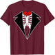 Men's El Novio Muerto Day Of the Dead Groom Costume T-Shirt - T-Shirt | Maroon